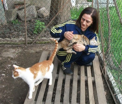 Gina Pagetta in un angolo del Santuario